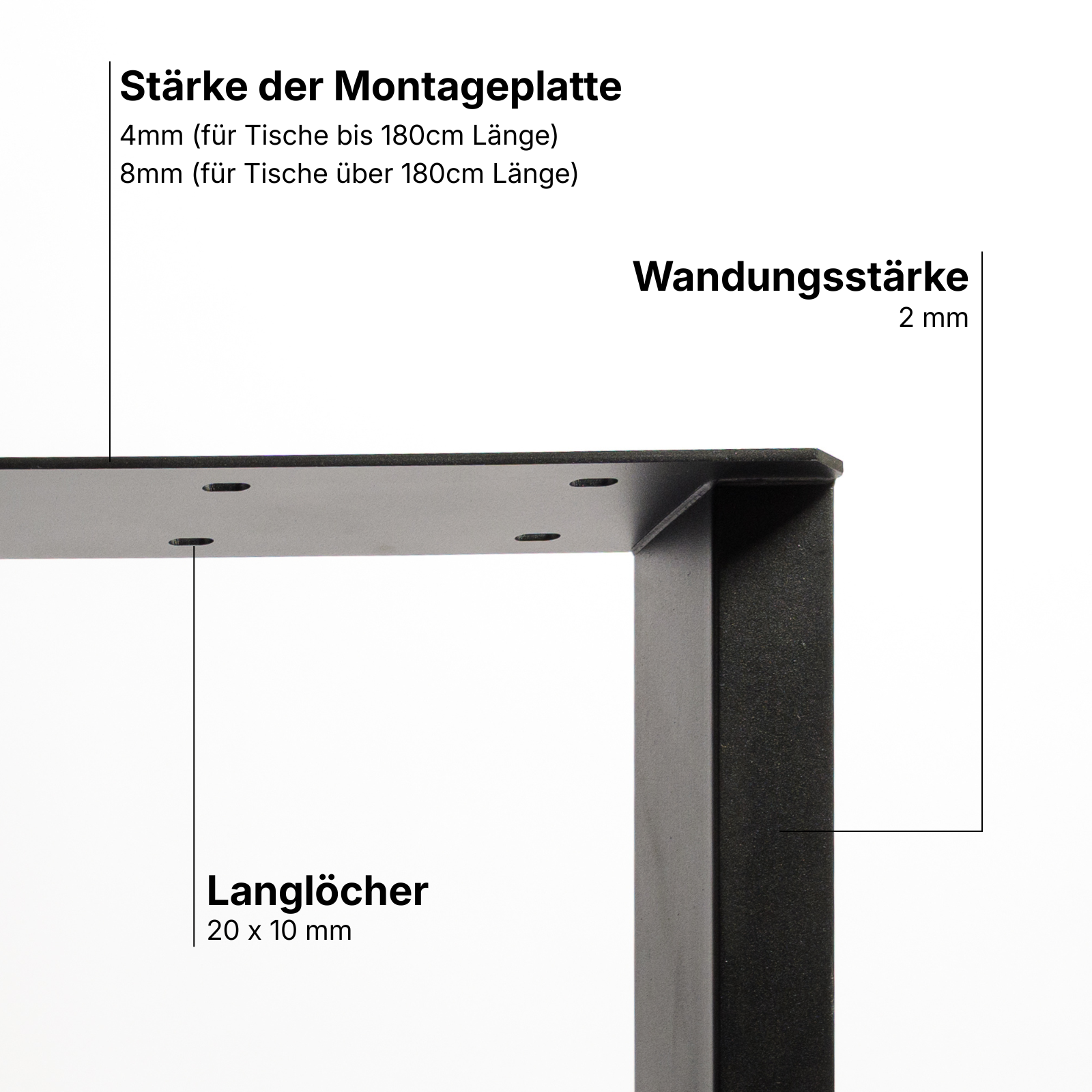 Bankbeine U-Design