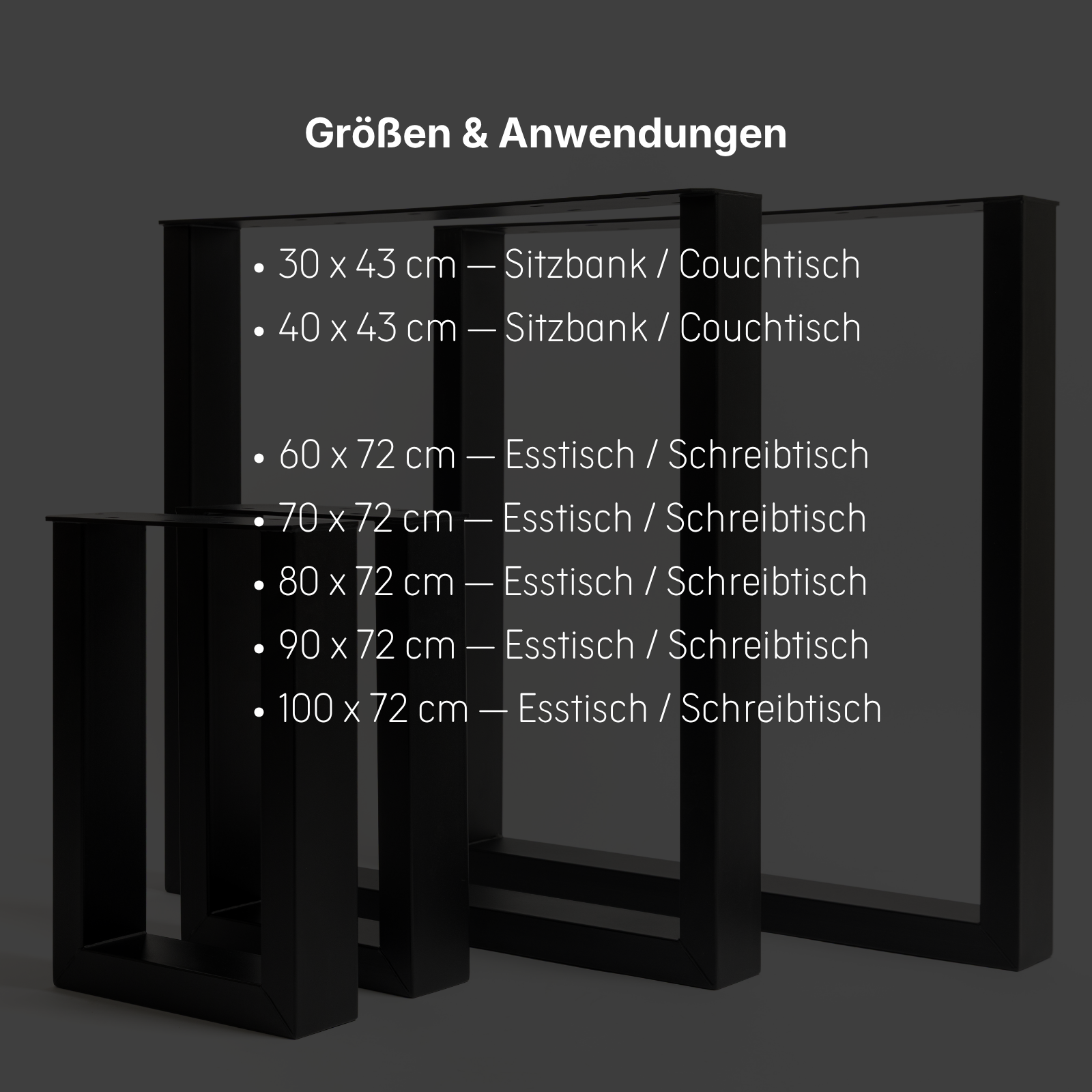 Bankbeine U-Design