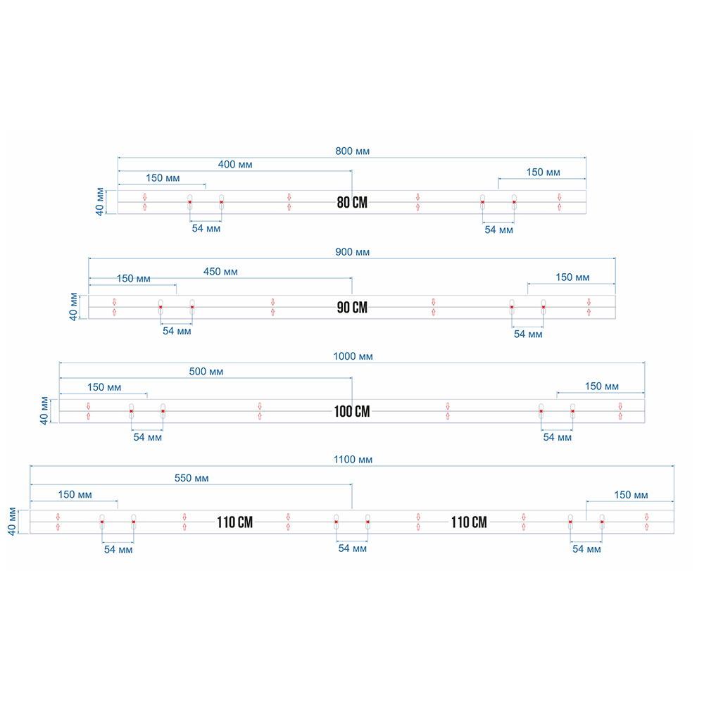 Wandregal Ruby Dunkel