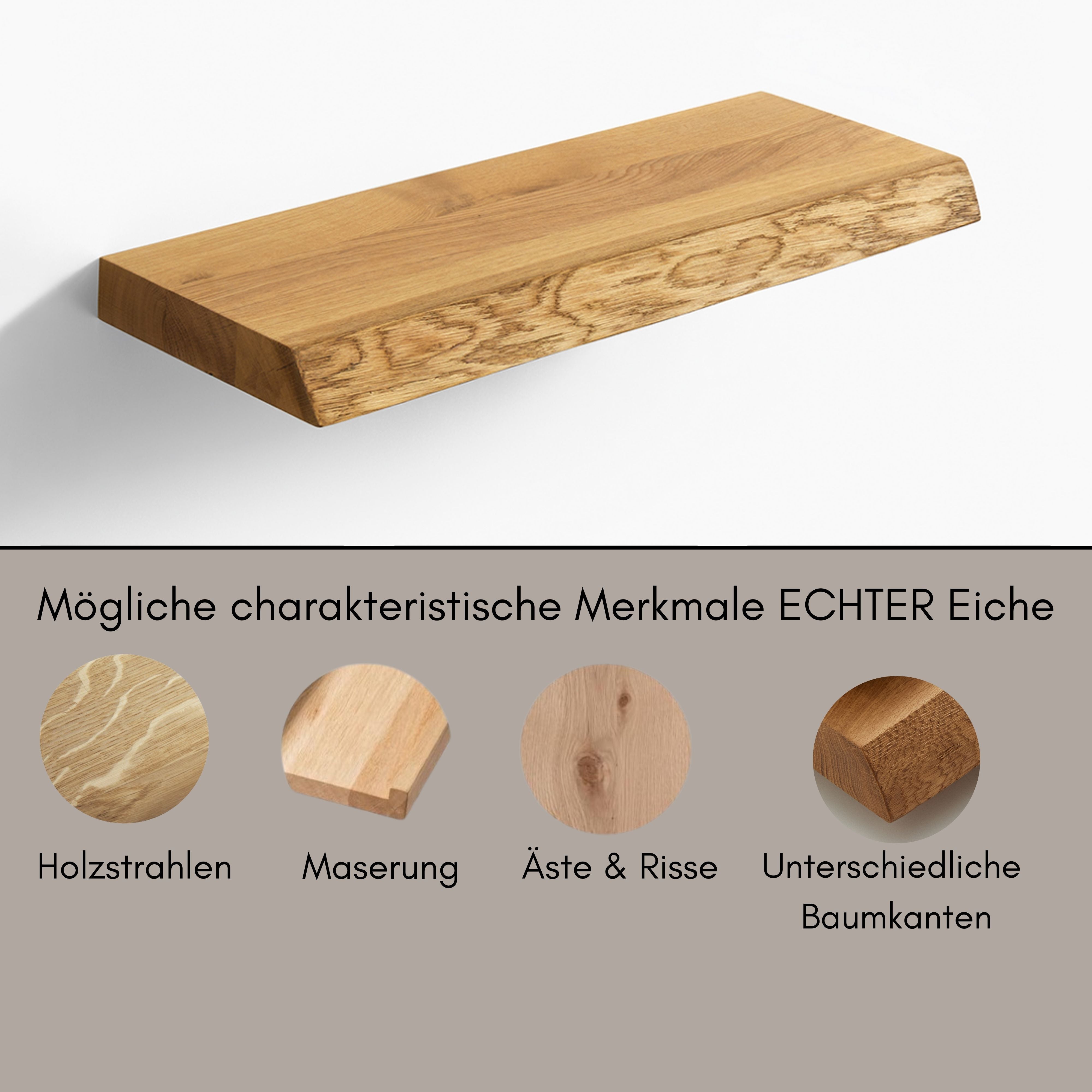 Fensterbank Holz aus Massivholz Eiche 40mm Dicke