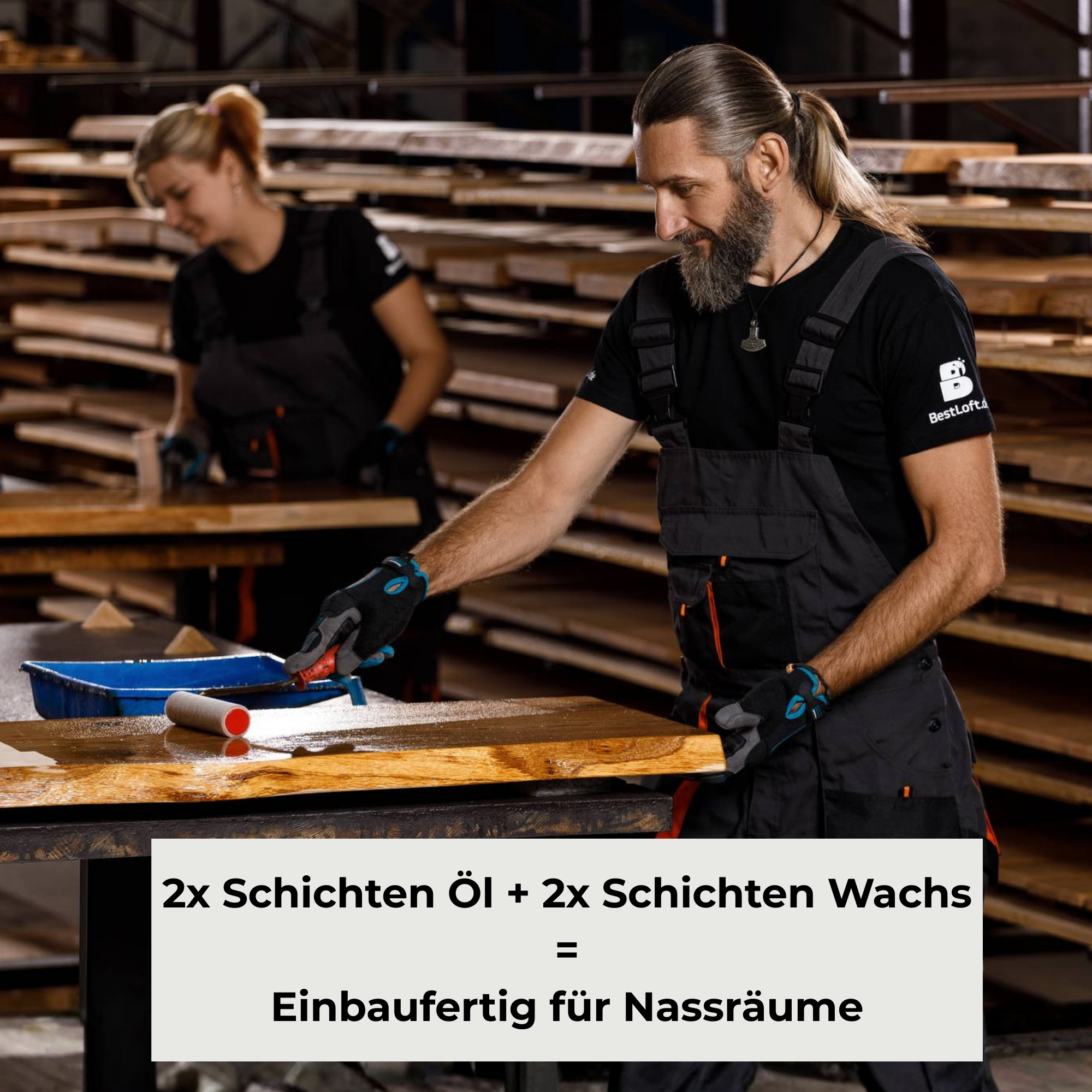Waschtischplatte Holz für Waschbecken - 3-Tage-Lieferung