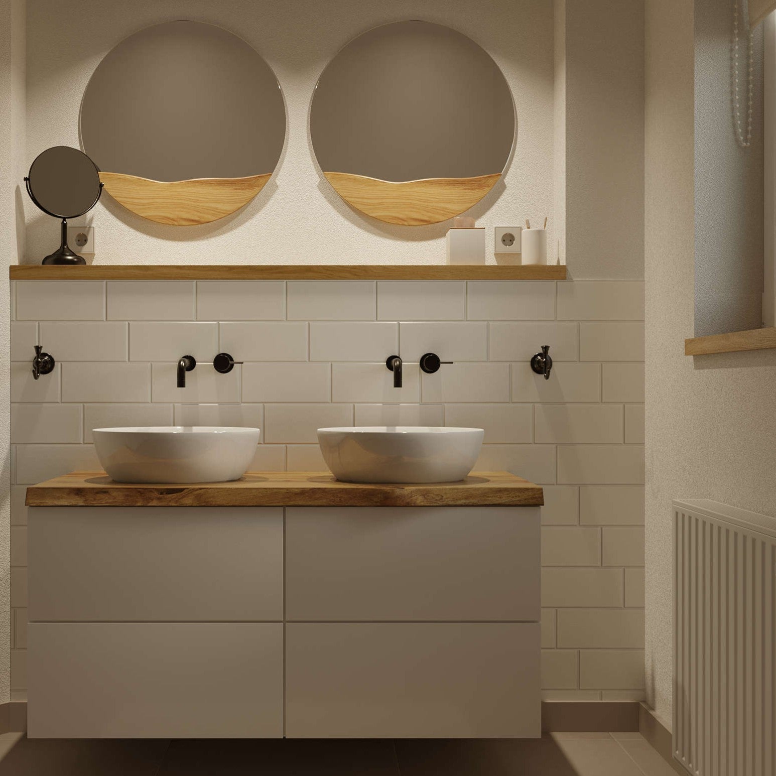 Fensterbank Holz aus Massivholz Eiche 40mm Dicke