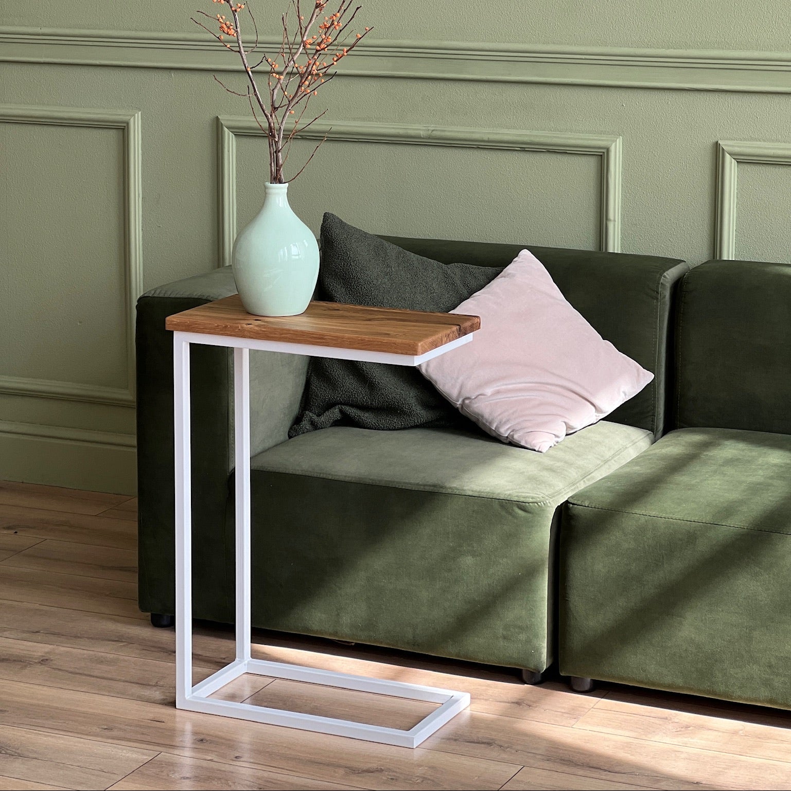 Beistelltisch C Form Holz – Modell San Jose