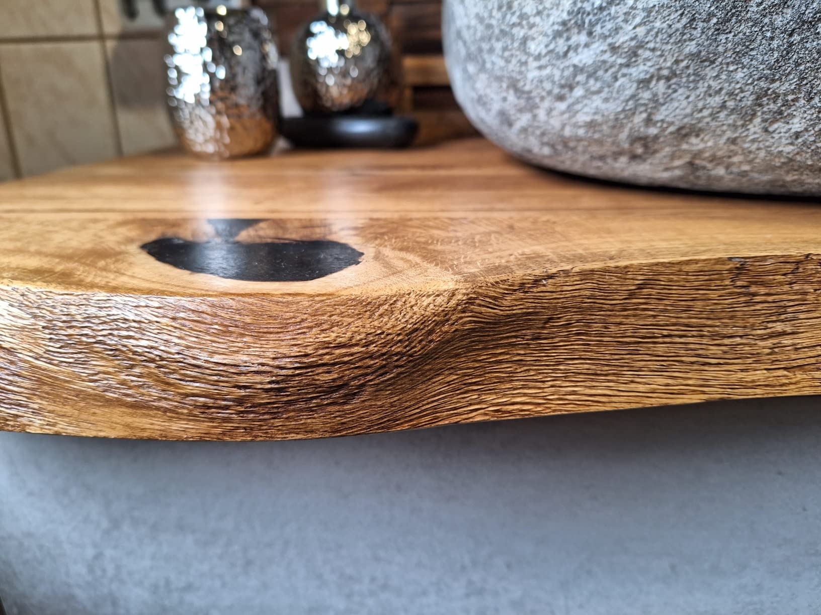 Waschtischplatte Holz für Waschbecken - 3-Tage-Lieferung