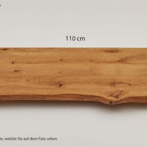 Eiche WC Ablage 110x36-39,9x4 cm