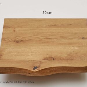 Eiche WC Ablage 50x40,6-43,5x4 cm