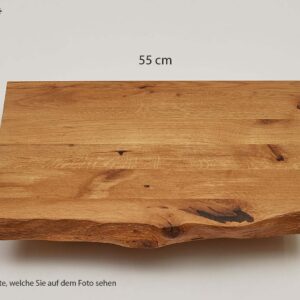 Eiche WC Ablage 55x35,9-39,4x4 cm